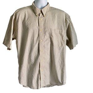Bugle Boy Company Short Sleeve Pure Cotton Button Down Shirt Men's XL